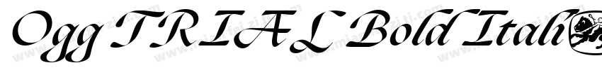 Ogg TRIAL Bold Itali字体转换